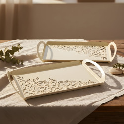 Metal Tray Set 2 Pcs